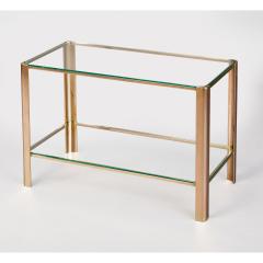 Elegant Bronze Two Tiered Side Table France ca 1970 - 2641708