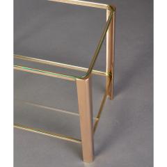 Elegant Bronze Two Tiered Side Table France ca 1970 - 2641712