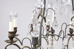 Elegant Crystal and Bronze Chandelier - 4219239