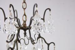 Elegant Crystal and Bronze Chandelier - 4219240