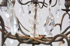 Elegant Crystal and Bronze Chandelier - 4219241