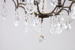Elegant Crystal and Bronze Chandelier - 4219243