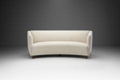 Elegant Danish Three Seater Sofa with Beech Legs Denmark ca 1930s - 2542083