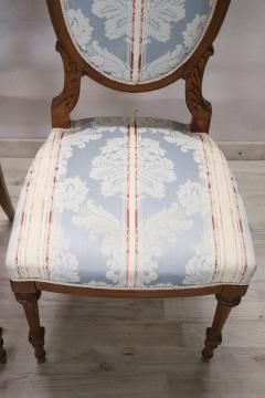 Elegant Early 20th Century Italian Louis XVI Style Pair of Chairs in Beech Wood - 3519917