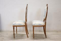 Elegant Early 20th Century Italian Louis XVI Style Pair of Chairs in Beech Wood - 3519922