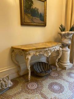 Elegant Fine Italian 18th Century White Painted Console Tables Roma 1750 - 2999448