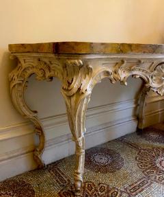 Elegant Fine Italian 18th Century White Painted Console Tables Roma 1750 - 2999454