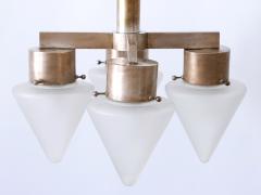 Elegant Four Flamed Art Deco Chandelier or Ceiling Lamp Germany 1930s - 3320477