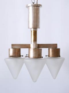 Elegant Four Flamed Art Deco Chandelier or Ceiling Lamp Germany 1930s - 3320479