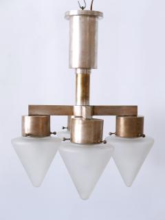 Elegant Four Flamed Art Deco Chandelier or Ceiling Lamp Germany 1930s - 3320487