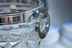 Elegant French Cut Crystal Ice Bucket - 394158