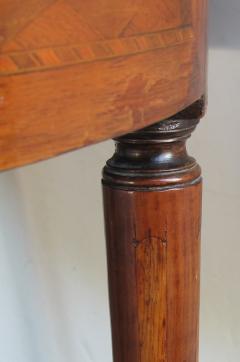 Elegant French Directoire Circular Bouillotte Table with Fossilized Stone Top - 1095371