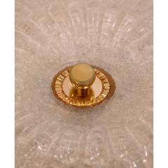 Elegant Italian Artisan Glass Flush Mount Ceiling Fixture 1990s - 4323403