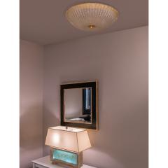 Elegant Italian Artisan Glass Flush Mount Ceiling Fixture 1990s - 4323405