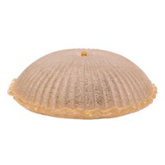 Elegant Italian Artisan Glass Flush Mount Ceiling Fixture 1990s - 4323408