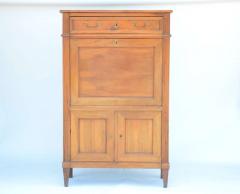 Elegant Louis XVI Cherrywood Secr taire Cabinet - 874984