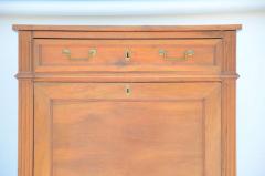 Elegant Louis XVI Cherrywood Secr taire Cabinet - 874985