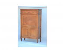 Elegant Louis XVI Cherrywood Secr taire Cabinet - 2876193