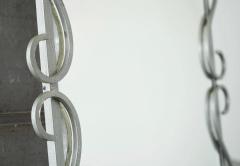 Elegant Mid Century Mirror in Metal by Mirox Belgium 1950s - 4582467