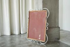 Elegant Mid Century Mirror in Metal by Mirox Belgium 1950s - 4582468