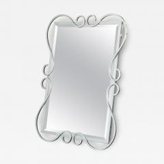 Elegant Mid Century Mirror in Metal by Mirox Belgium 1950s - 4582968