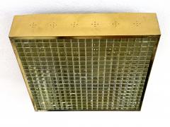 Elegant Mid Century Modern Brass Flush Mount or Ceiling Lamp Sweden 1960s - 4548120