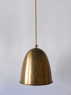 Elegant Mid Century Modern Brass Pendant Lamp or Hanging Light Germany 1950s - 3908375