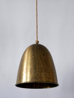 Elegant Mid Century Modern Brass Pendant Lamp or Hanging Light Germany 1950s - 3908377