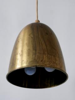 Elegant Mid Century Modern Brass Pendant Lamp or Hanging Light Germany 1950s - 3908381