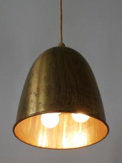 Elegant Mid Century Modern Brass Pendant Lamp or Hanging Light Germany 1950s - 3908382