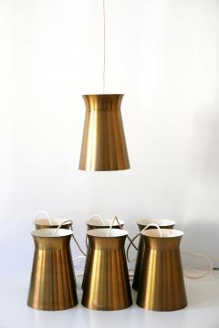 Elegant Mid Century Modern Brass Pendant Lamps or Hanging Lights 1950s Germany - 4096333
