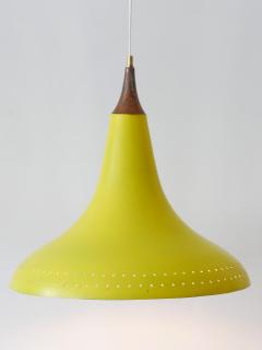 Elegant Mid Century Modern Perforated Aluminium Pendant Lamp Austria 1960s - 3243198