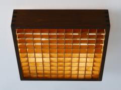 Elegant Mid Century Modern Pine Wood Flush Mount or Ceiling Lamps Sweden 1970s - 4108129