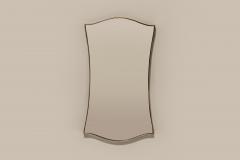 Elegant Mirror With Brass Bezel Italy 1950s - 3704151
