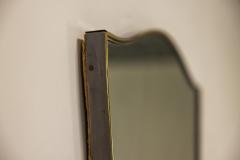 Elegant Mirror With Brass Bezel Italy 1950s - 3704153