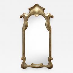 Elegant Mirror with Soft Gold Lacquer Finish 1940s - 591485