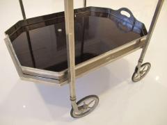 Elegant Nickel Plated Bar Cart - 524675