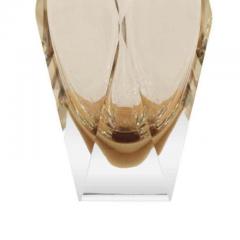Elegant Pair of Faceted Champagne Color Murano Glass Table Lamps - 3233852