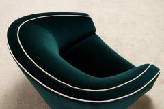 Elegant Pair of Italian Armchairs New Velvet Upholstery - 4087604