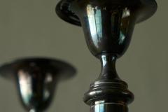 Elegant Pair of Silver Plated Candlesticks 1940s - 4677349