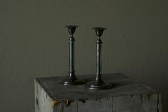Elegant Pair of Silver Plated Candlesticks 1940s - 4677359