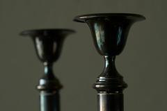 Elegant Pair of Silver Plated Candlesticks 1940s - 4677380
