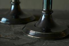 Elegant Pair of Silver Plated Candlesticks 1940s - 4677392