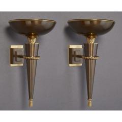 Elegant Pair of Torchere Sconces France 1950s - 1930312