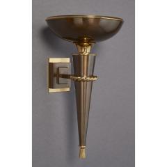 Elegant Pair of Torchere Sconces France 1950s - 1930313