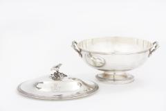 Elegant Refined French Silver Plate Covered Tureen - 2107126