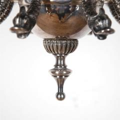 Elegant Silver Plated Eight Arm Chandelier - 3632548