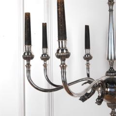 Elegant Silver Plated Eight Arm Chandelier - 3632559