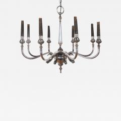 Elegant Silver Plated Eight Arm Chandelier - 3635786