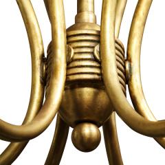 Elegant Tulip Arm Chandelier in Brass 1950s - 2533152